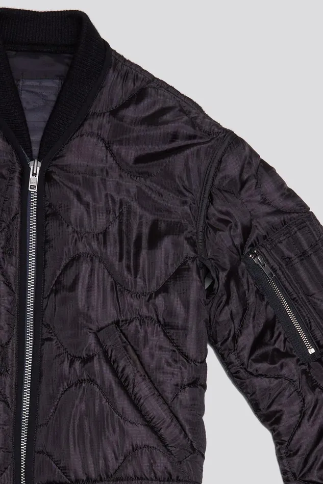 R13 Jackets and Coats Women REFURBISHED LINER BOMBER 8211 BLACK OVERDYE