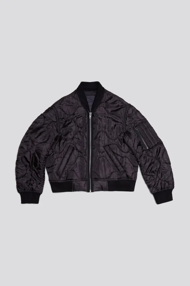 R13 Jackets and Coats Women REFURBISHED LINER BOMBER 8211 BLACK OVERDYE