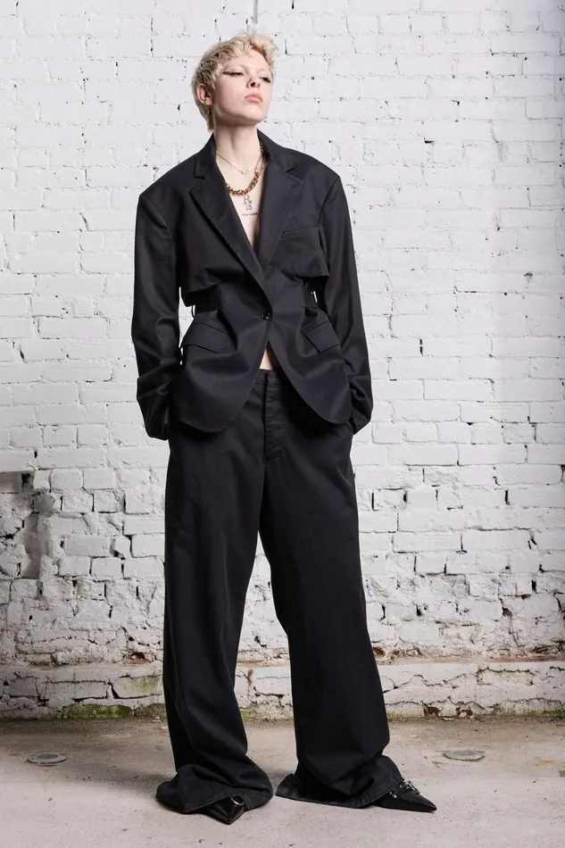 R13 Jackets and Coats Women TRENCH VENT BLAZER 8211 BLACK