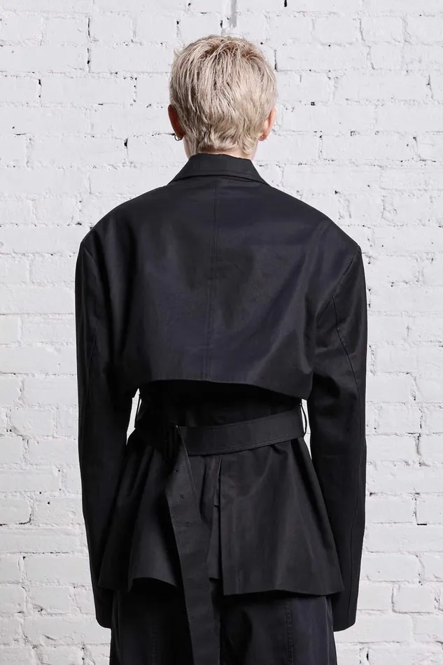 R13 Jackets and Coats Women TRENCH VENT BLAZER 8211 BLACK