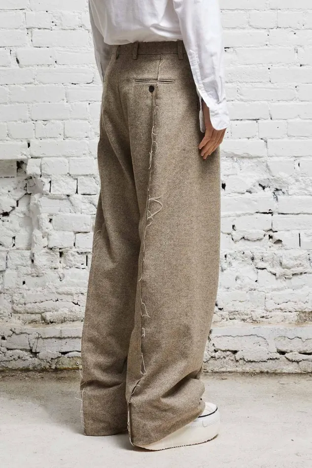 R13 Pants and Shorts Women INVERTED TROUSER 8211 OATMEAL
