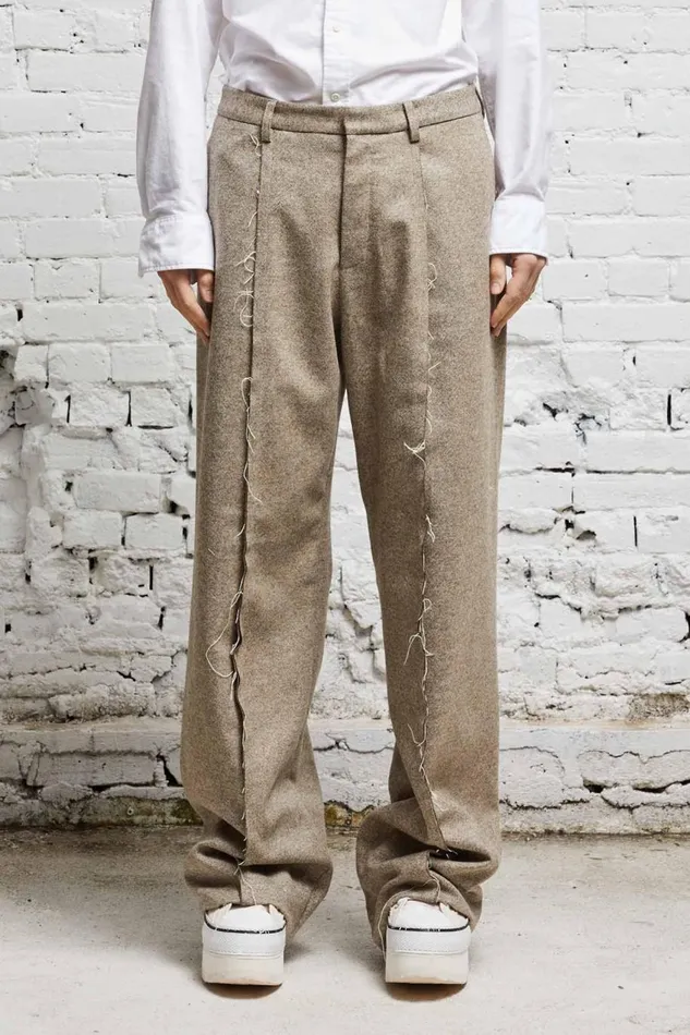 R13 Pants and Shorts Women INVERTED TROUSER 8211 OATMEAL