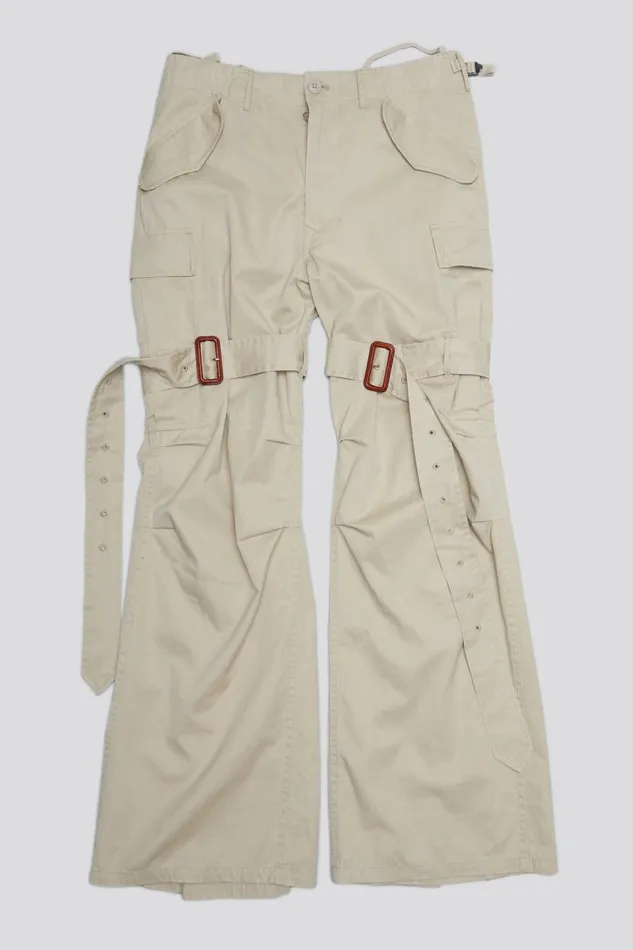R13 Pants and Shorts Women TRENCH CARGO 8211 LIGHT KHAKI