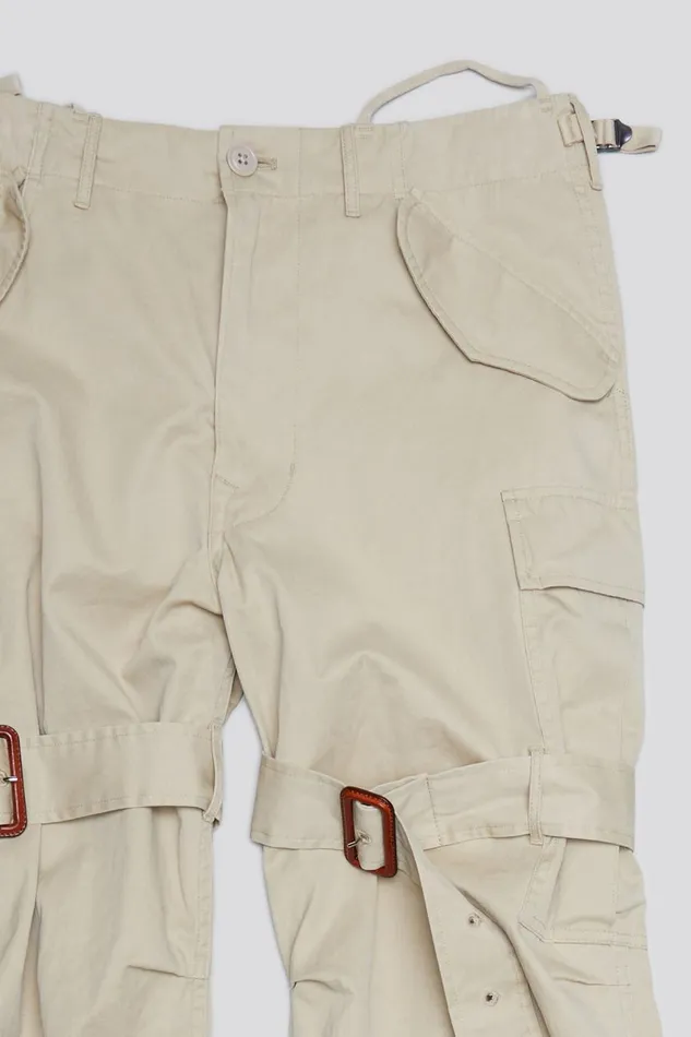R13 Pants and Shorts Women TRENCH CARGO 8211 LIGHT KHAKI