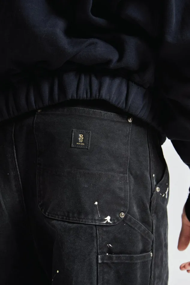 R13 Sale Men GLEN CARPENTER PANTS 8211 SHADOW BLACK R13 Sale Men GLEN CARPENTER PANTS 8211 SHADOW BLACK