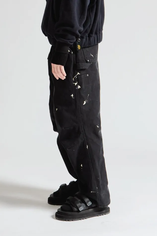 R13 Sale Men GLEN CARPENTER PANTS 8211 SHADOW BLACK R13 Sale Men GLEN CARPENTER PANTS 8211 SHADOW BLACK