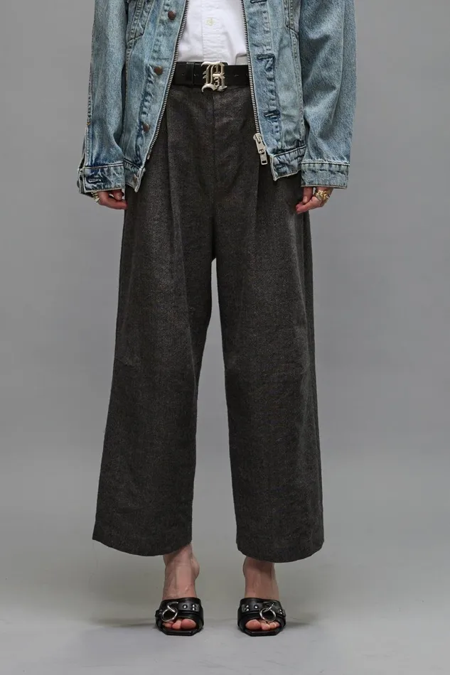 R13 Sale Women ARTICULATED KNEE TROUSER 8211 DARK GREY