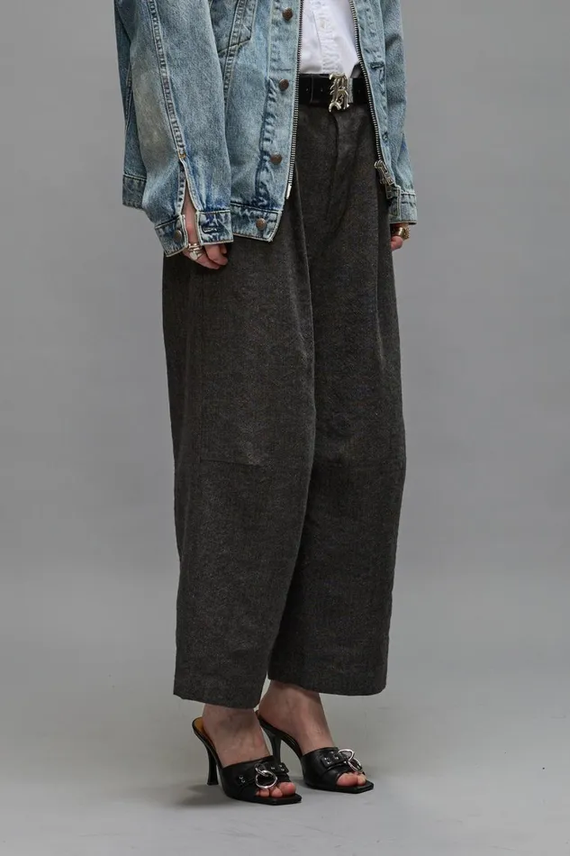 R13 Sale Women ARTICULATED KNEE TROUSER 8211 DARK GREY