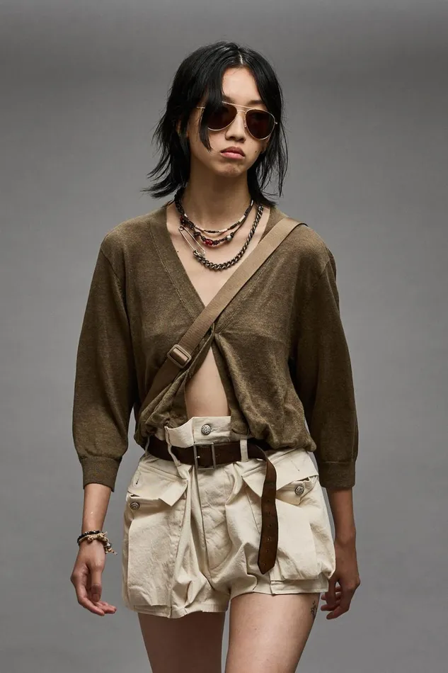 R13 Sale Women BALLOON CARDIGAN 8211 OLIVE
