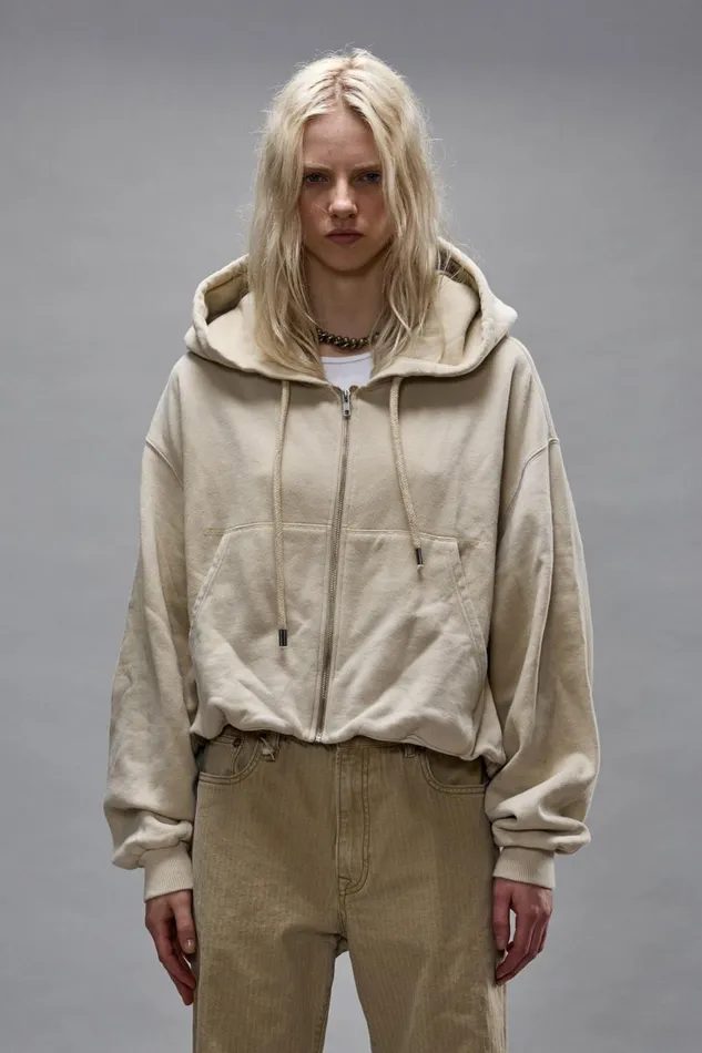 R13 Sale Women BALLOON ZIPUP HOODIE 8211 STONE