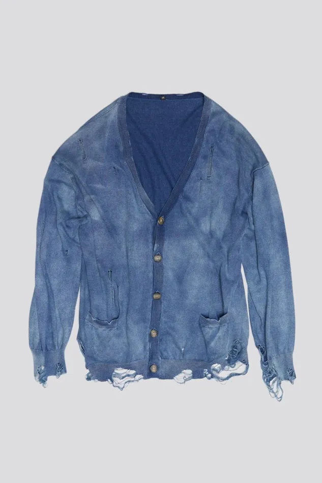 R13 Sale Women BOYFRIEND CARDIGAN 8211 DARK INDIGO