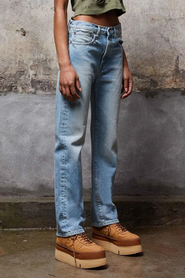R13 Sale Women COURTNEY SLIM 8211 EASTON BLUE