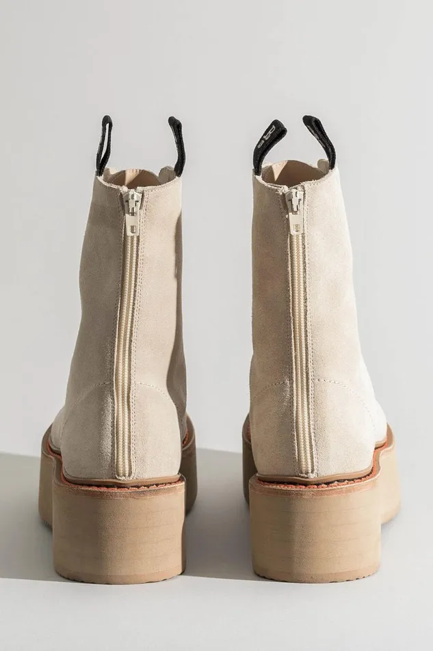 R13 Sale Women DOUBLE STACK BOOT 8211 KHAKI SUEDE COMBAT BOOTS R13 Sale Women DOUBLE STACK BOOT 8211 KHAKI SUEDE COMBAT BOOTS