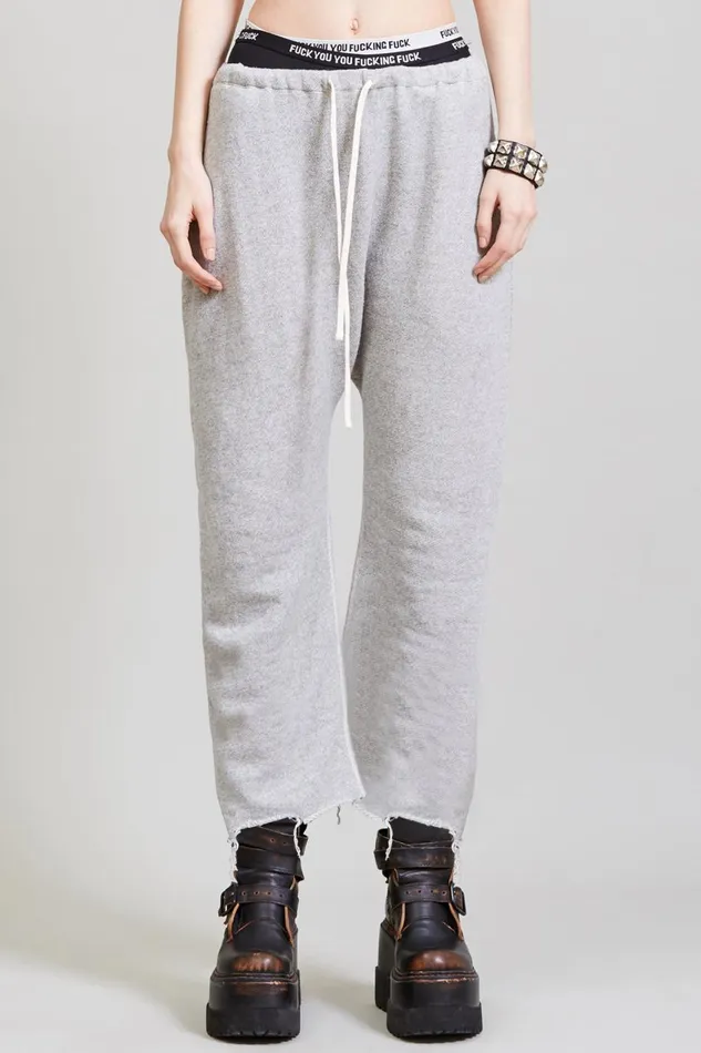 R13 Sale Women FIELD SWEATPANT 8211 HEATHER GREY R13 Sale Women FIELD SWEATPANT 8211 HEATHER GREY