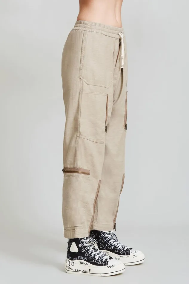 R13 Sale Women FLIGHT PANT 8211 KHAKI