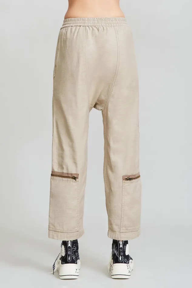 R13 Sale Women FLIGHT PANT 8211 KHAKI