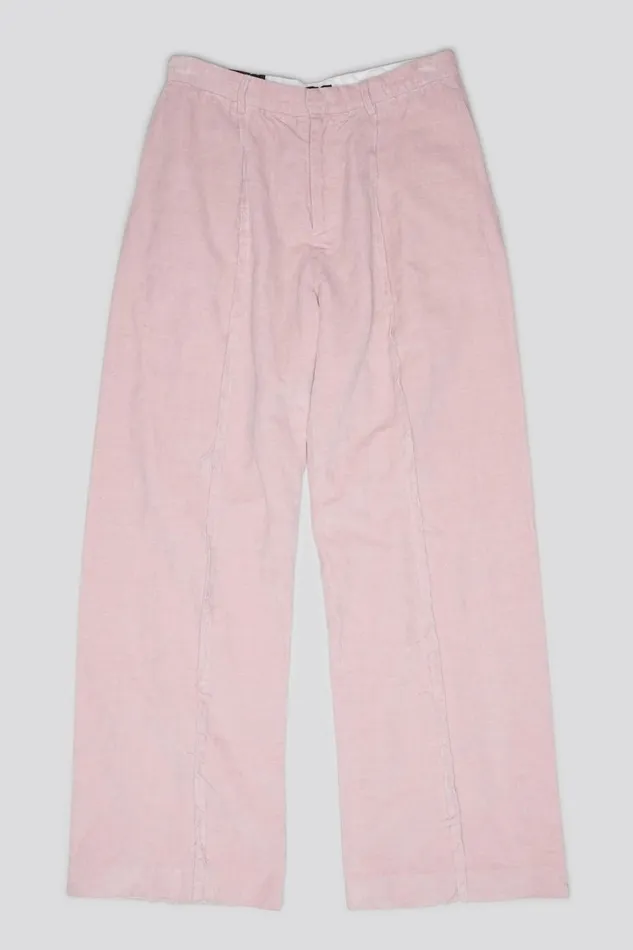 R13 Sale Women INVERTED TROUSER 8211 PINK VELVET