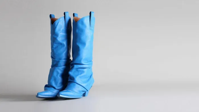 R13 Sale Women Mid Cowboy Boots 8211 Electric Blue R13 Sale Women Mid Cowboy Boots 8211 Electric Blue