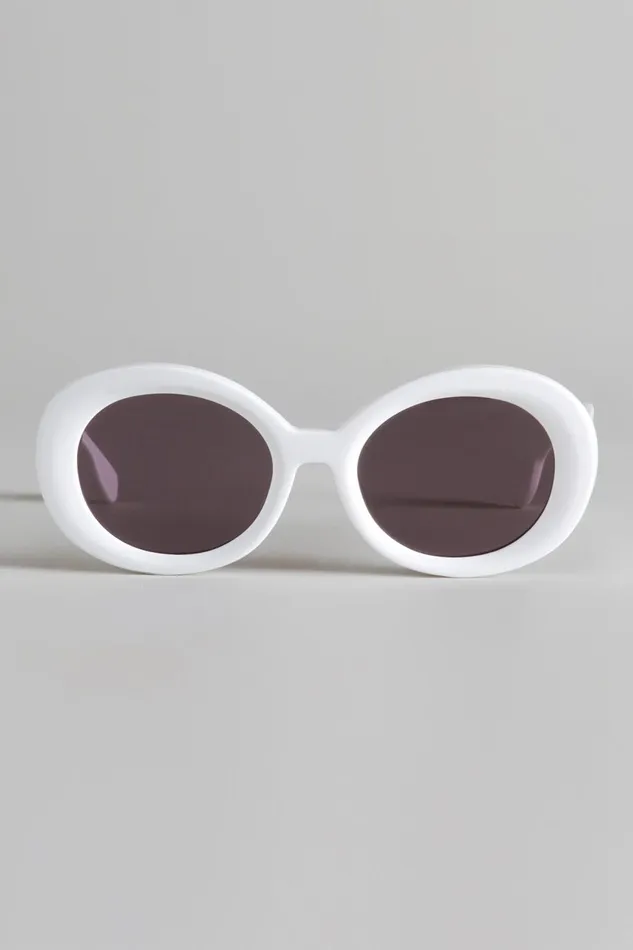 R13 Sale Women R13 SUNGLASSES 8211 WHITE AND GREY