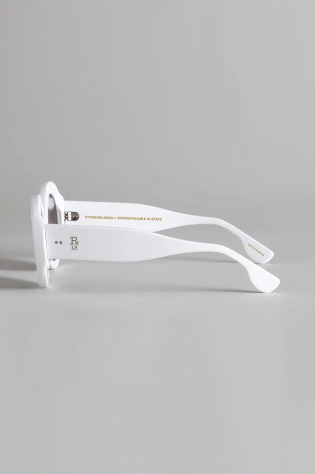 R13 Sale Women R13 SUNGLASSES 8211 WHITE AND GREY R13 Sale Women R13 SUNGLASSES 8211 WHITE AND GREY