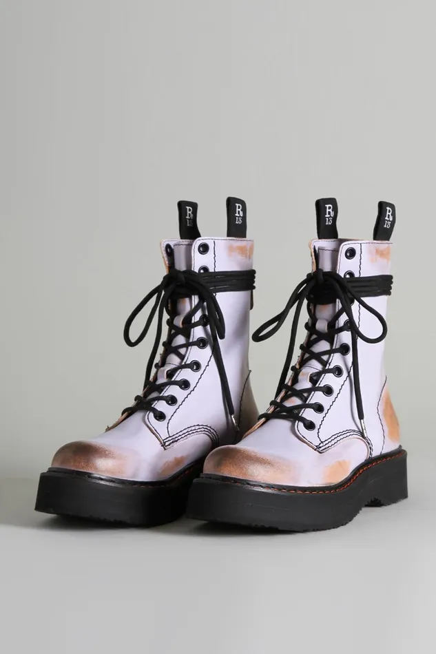 R13 Sale Women SINGLE STACK BOOT 8211 LILAC