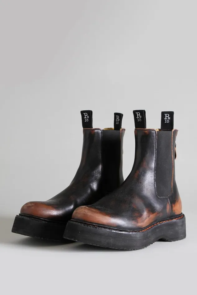 R13 Sale Women SINGLE STACK CHELSEA BOOT 8211 REMOVE
