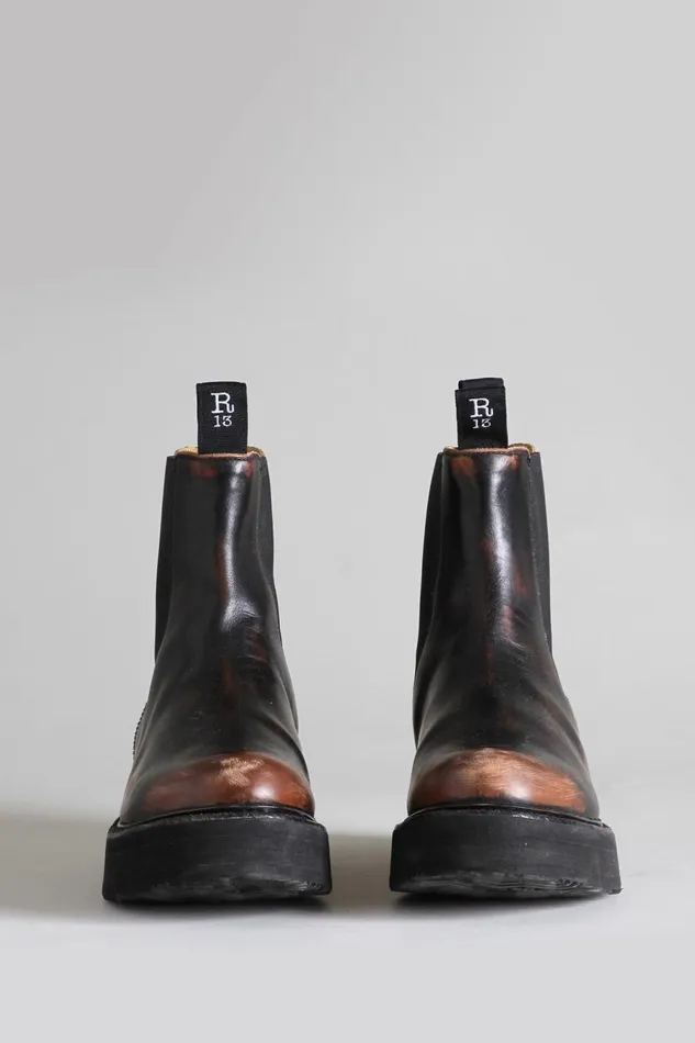 R13 Sale Women SINGLE STACK CHELSEA BOOT 8211 REMOVE