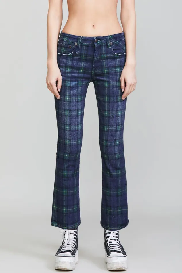R13 Skinny Women KICK FIT 8211 PRINTED TARTAN R13 Skinny Women KICK FIT 8211 PRINTED TARTAN