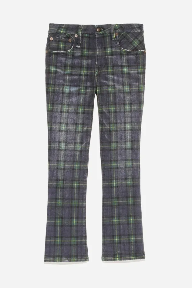 R13 Skinny Women KICK FIT 8211 PRINTED TARTAN R13 Skinny Women KICK FIT 8211 PRINTED TARTAN