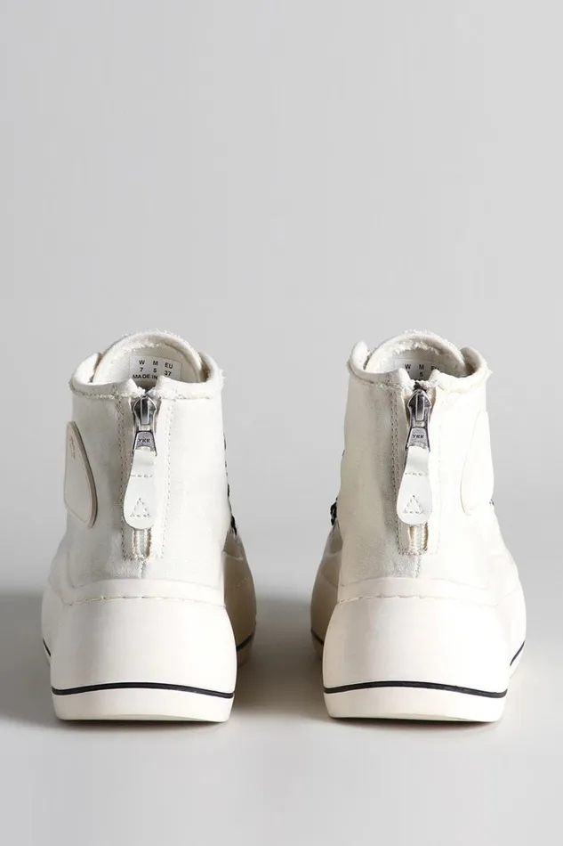 R13 Sneakers Women Kurt High Top Sneaker 8211 Ecru Denim