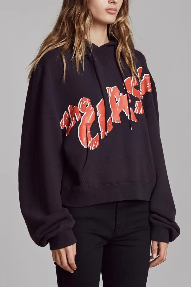 R13 Tops Women Clash Cropped Hoodie