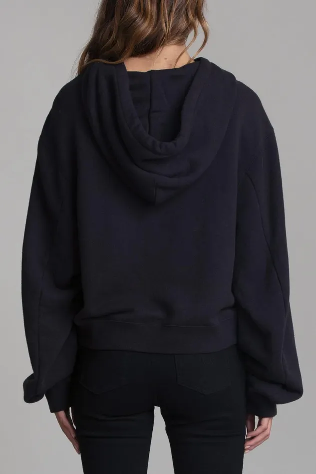 R13 Tops Women Clash Cropped Hoodie