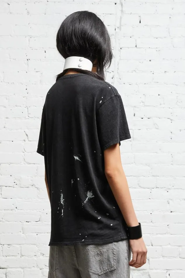 R13 Tops Women R13 NEW YORK BOY T 8211 ACID BLACK
