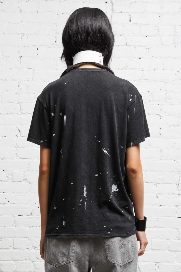 R13 Tops Women R13 NEW YORK BOY T 8211 ACID BLACK