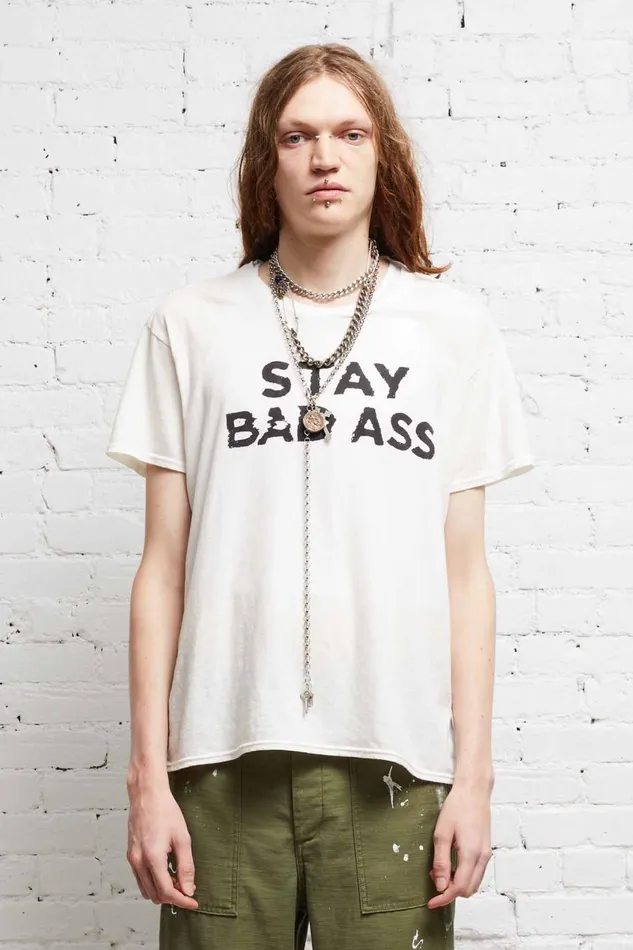 R13 Tops Women STAY BADASS BOY T 8211 ECRU