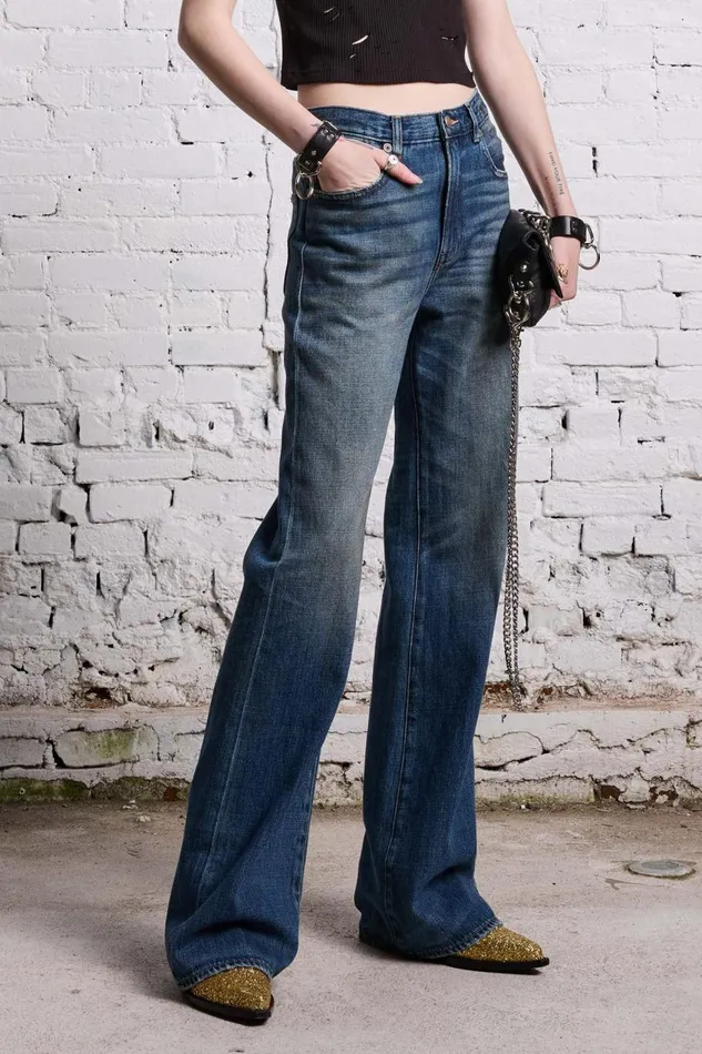 R13 Wide Leg Women JANE JEAN 8211 DANE INDIGO