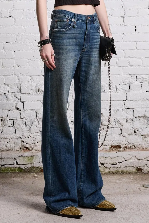 R13 Wide Leg Women JANE JEAN 8211 DANE INDIGO