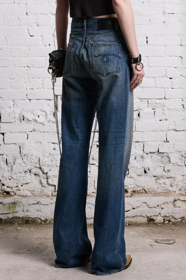 R13 Wide Leg Women JANE JEAN 8211 DANE INDIGO
