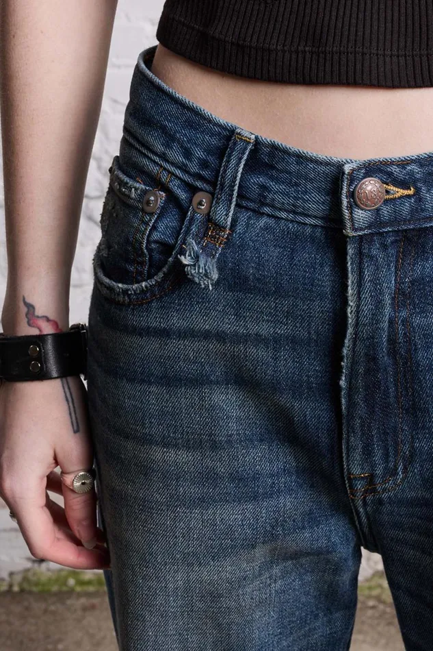 R13 Wide Leg Women JANE JEAN 8211 DANE INDIGO