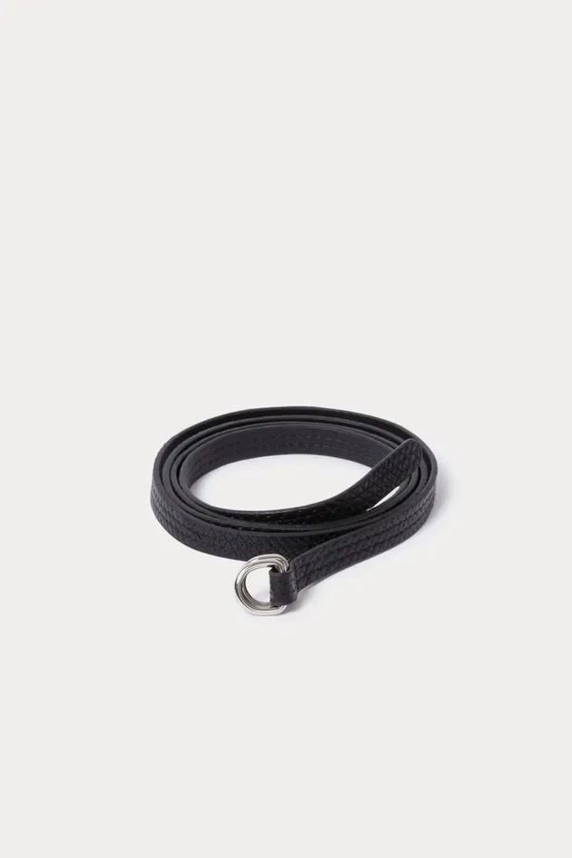 Rachel Comey Belts Women Stitched Skinny Belt Black Rachel Comey Belts Women Stitched Skinny Belt Black