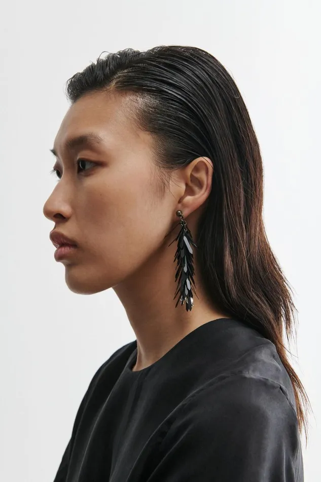 Rachel Comey Jewelry Women Blakely Fringe Earring Black Multi