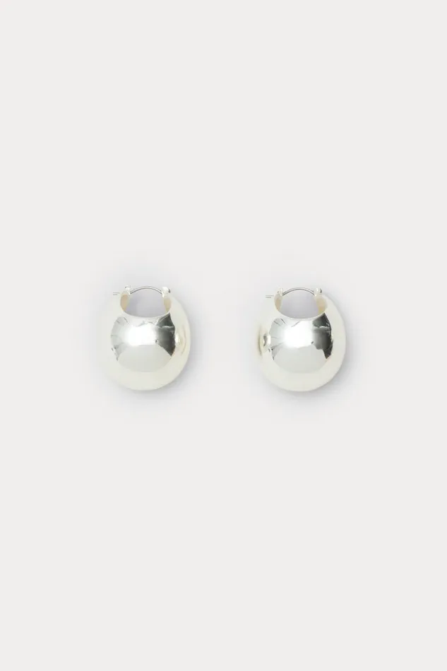 Rachel Comey Jewelry Women Large Keel Hoop Silver
