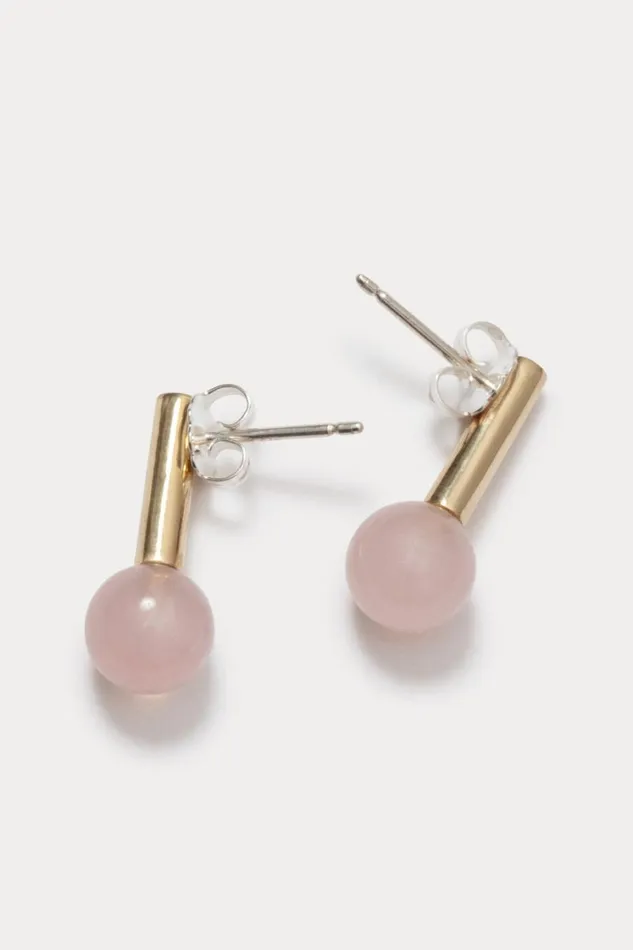 Rachel Comey Jewelry Women Quarry Roos Earrings Pair Rose Quartz