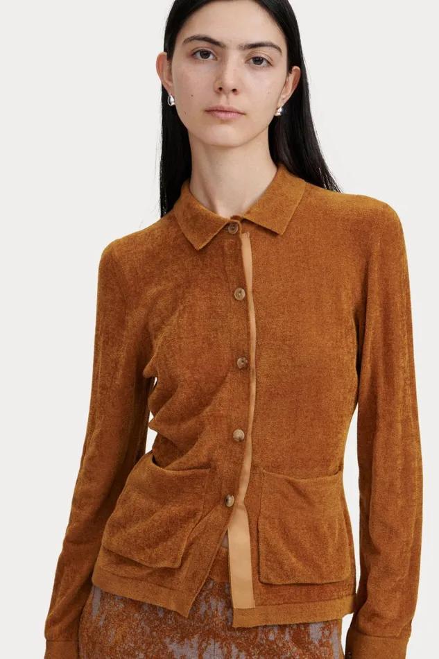 Rachel Comey Knits Women Calm Shirt Old Gold