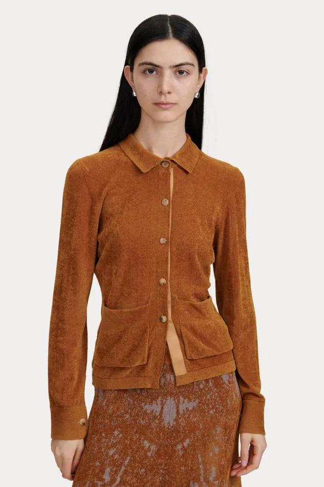 Rachel Comey Knits Women Calm Shirt Old Gold Rachel Comey Knits Women Calm Shirt Old Gold