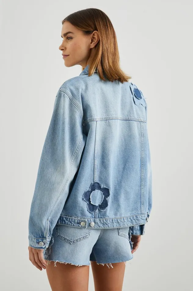 Rails Denim Women GROVE BOYFRIEND TRUCKER JACKET Indigo Bloom