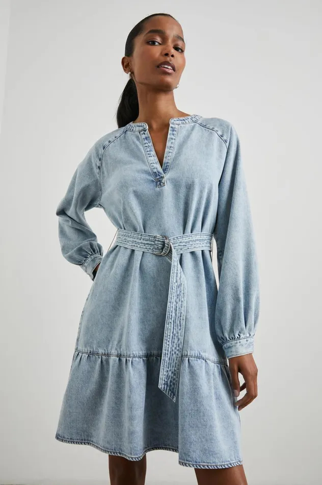 Rails Denim Women LILA DRESS Faded Indigo