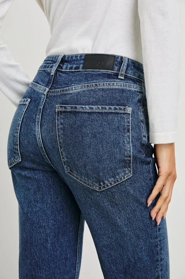 Rails Denim Women SUNSET CROP SLIM FLARE Collegiate Blue