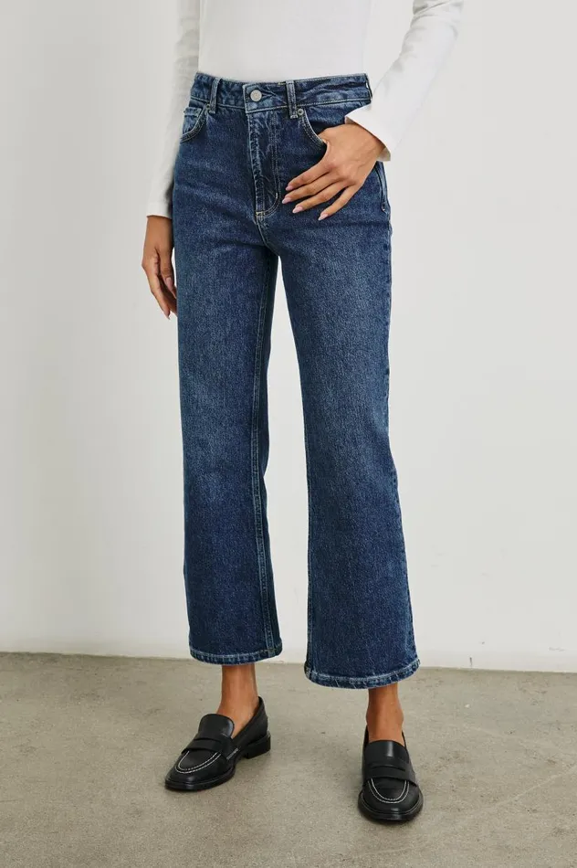 Rails Denim Women SUNSET CROP SLIM FLARE Collegiate Blue