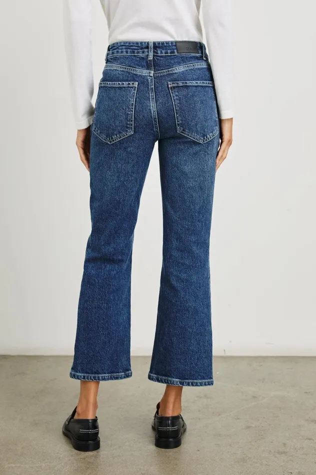 Rails Denim Women SUNSET CROP SLIM FLARE Collegiate Blue
